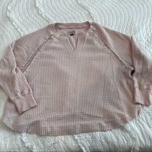 American Eagle Outfitters Blush Knit Cardigan